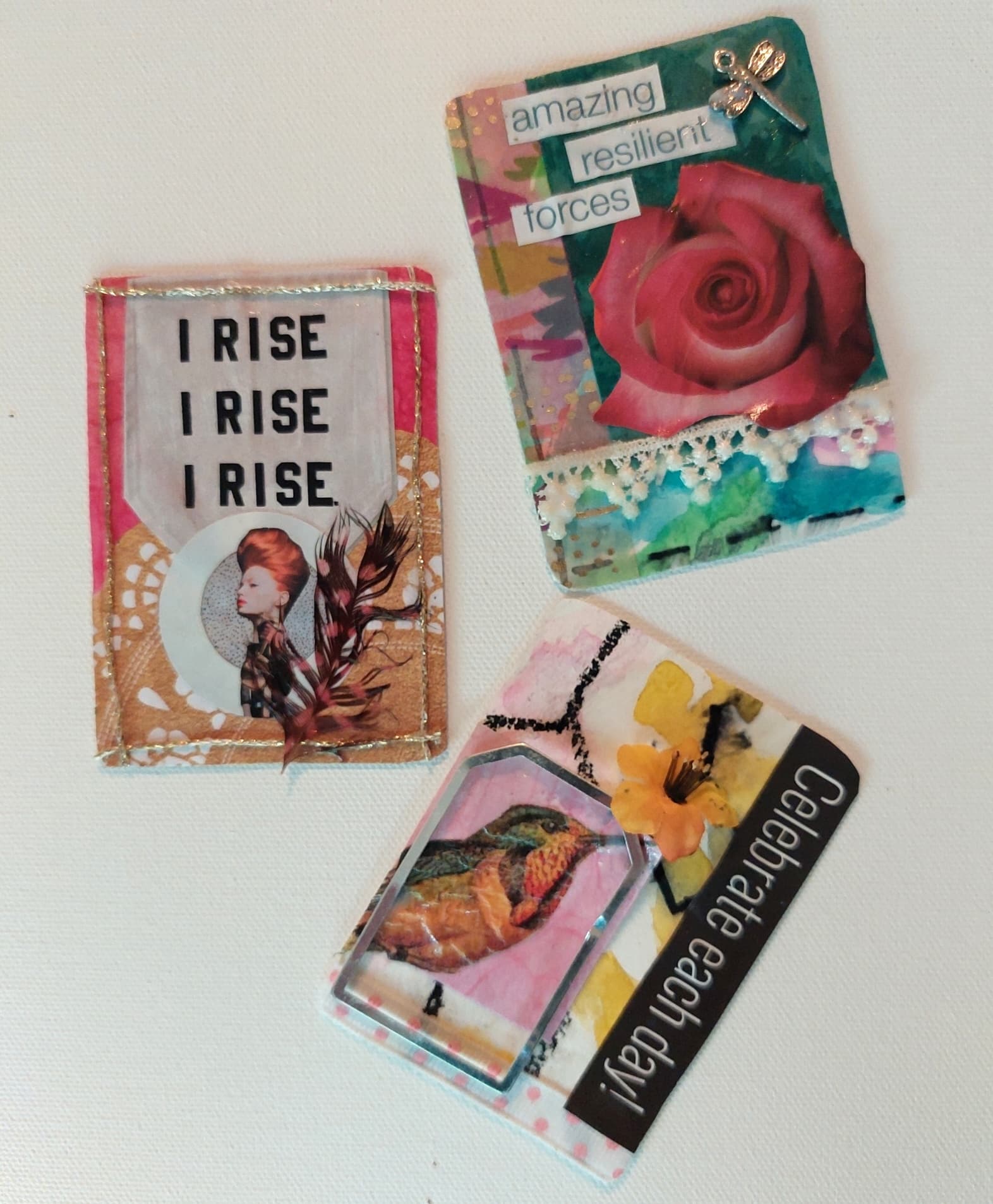 Art therapy materials and workspace